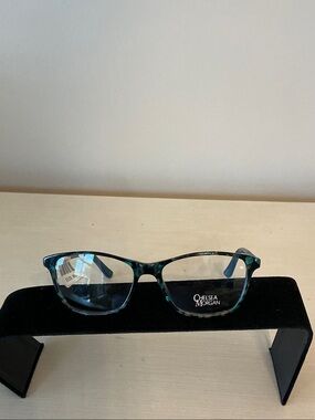 Authentic, Chelsea Morgan Multi Blue Tortoiseshell Rx Frames
